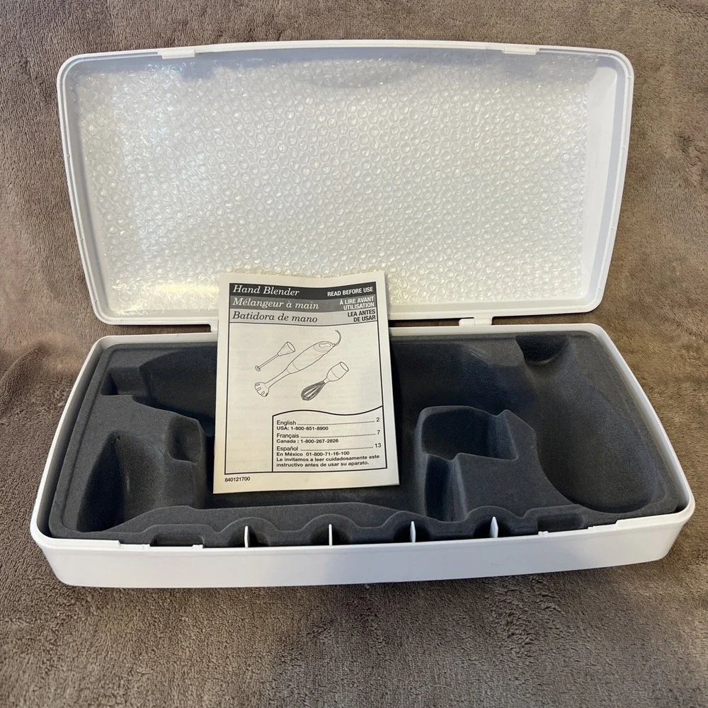 Vintage‎ 2005 Hamilton Beach Hand Blender 59780 STORAGE CASE and USER MANUAL